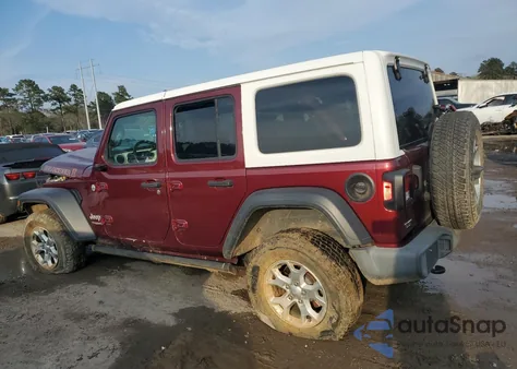 2021 Jeep Wrangler Unlimited Sport из США, поврежденный, VIN 1C4HJXDN6MW667866